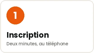 Étape 1 : inscription