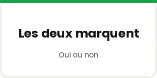 Les deux équipes marquent